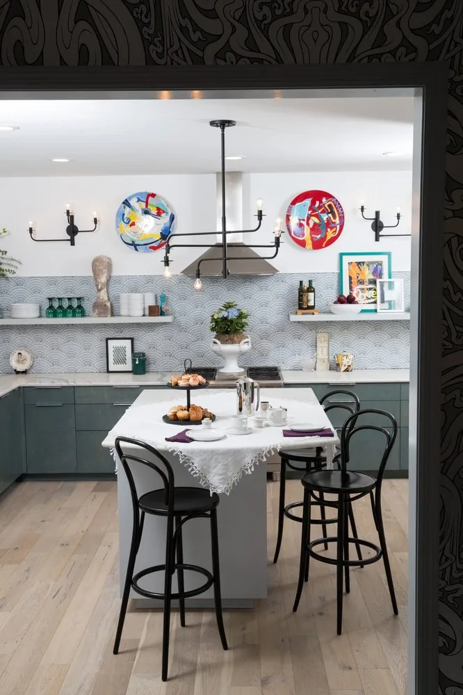 New construction luxury kitchen interior design by Studio Eckström, Omaha Nebraska, custom cabinetry and refined material palette