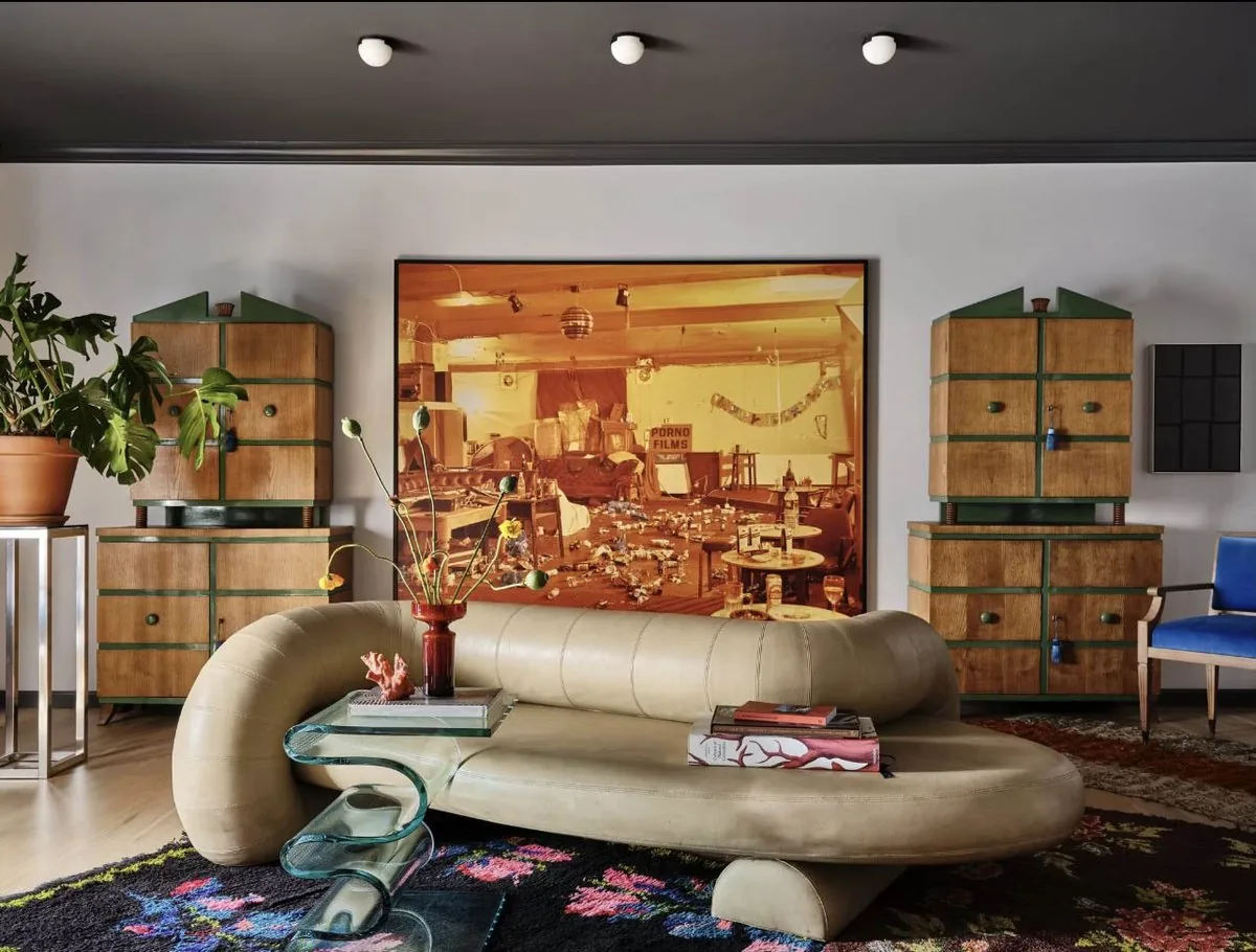 The Architectural Digest Townhome library, Studio Eckström, Omaha Nebraska